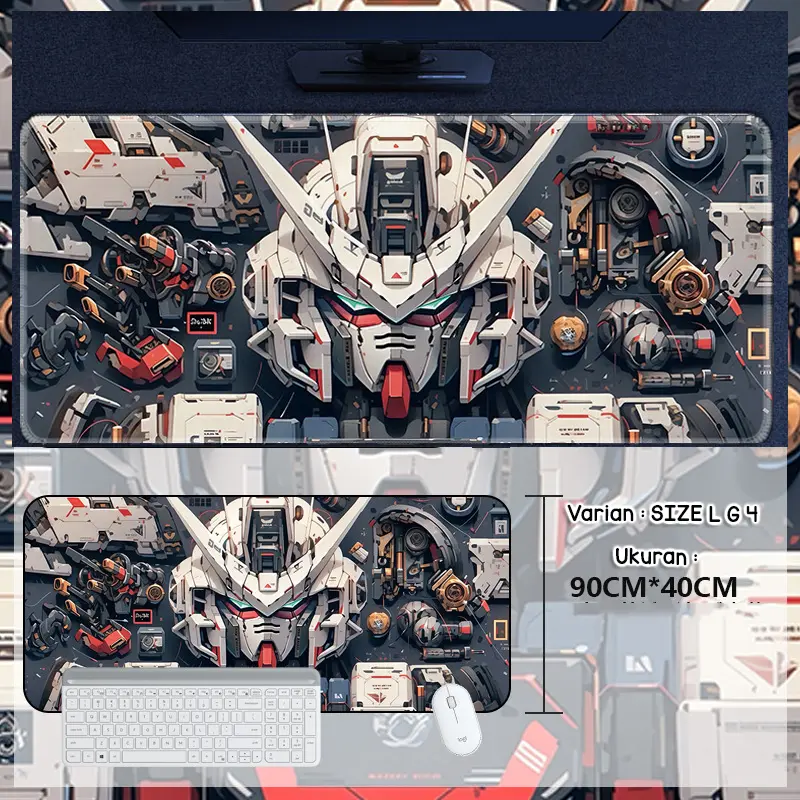 BIG SIZE L 90CMX40CM PREMIUM DESKMAT MOUSE PAD PANJANG ROBOT GUNDAM LARGE KEYBOARD MOUSEPAD GAMING ANTI SLIP GUNPLA GUNDAM SEED 5