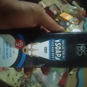 IBS ( 3pcs Hitam ) Sabun Cuci Muka Pria  Mencerahkan  Wajah Kusam  Kering Berminyak  Extract Glutathione Glycolic Acid  Arbutin Membersihkan Perawatan Tubuh