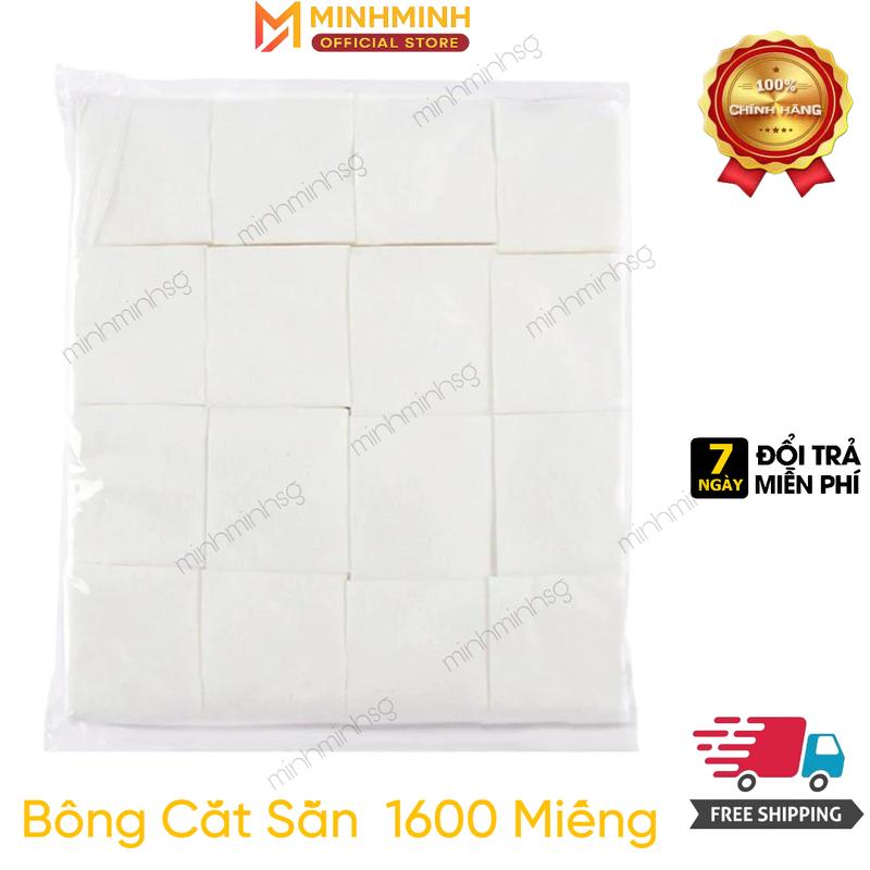 Bông căt sẵn 1600 miếng 6*7cm dùng trong thẩm mỹ làm đẹp Cosmetic