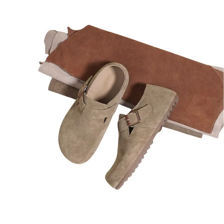 3CM tall all-inclusive Boken shoes for women in 2025, thick-soled, inward-heightening, new Spring and autumn one-foot Boken shoes Mules 5
