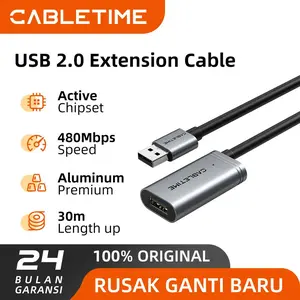 CABLETIME Active USB 3.0 Extension Cable High Speed & Long Distance Use 30M - CA19 USB 2.0, 25M