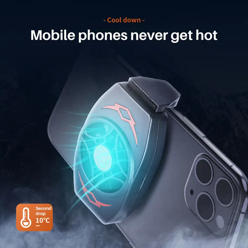 Cooling Pad hp Gaming Mobile Radiator Cooler Pendingin Handphone Fan Holder 3
