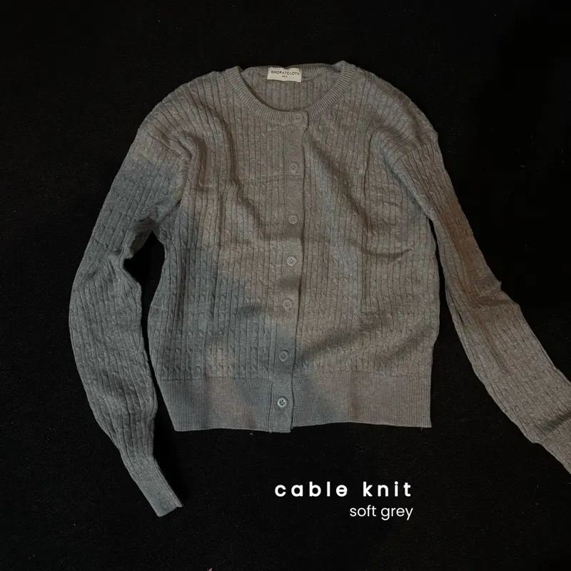 Cable Soft Grey