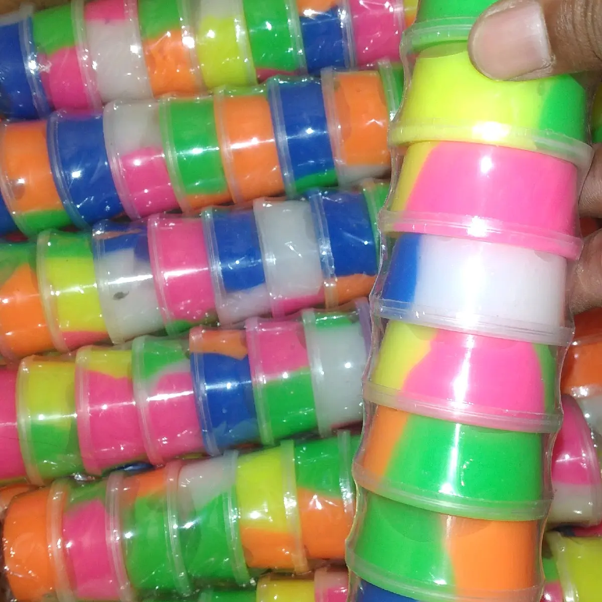 10PCS MAINAN SLEM MANGKO PELANGI