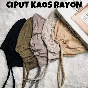 Ciput Tali Kaos Rayon / Inner Basic / Ciput Arab Kaos Rayon/ dalaman hijab / ciput