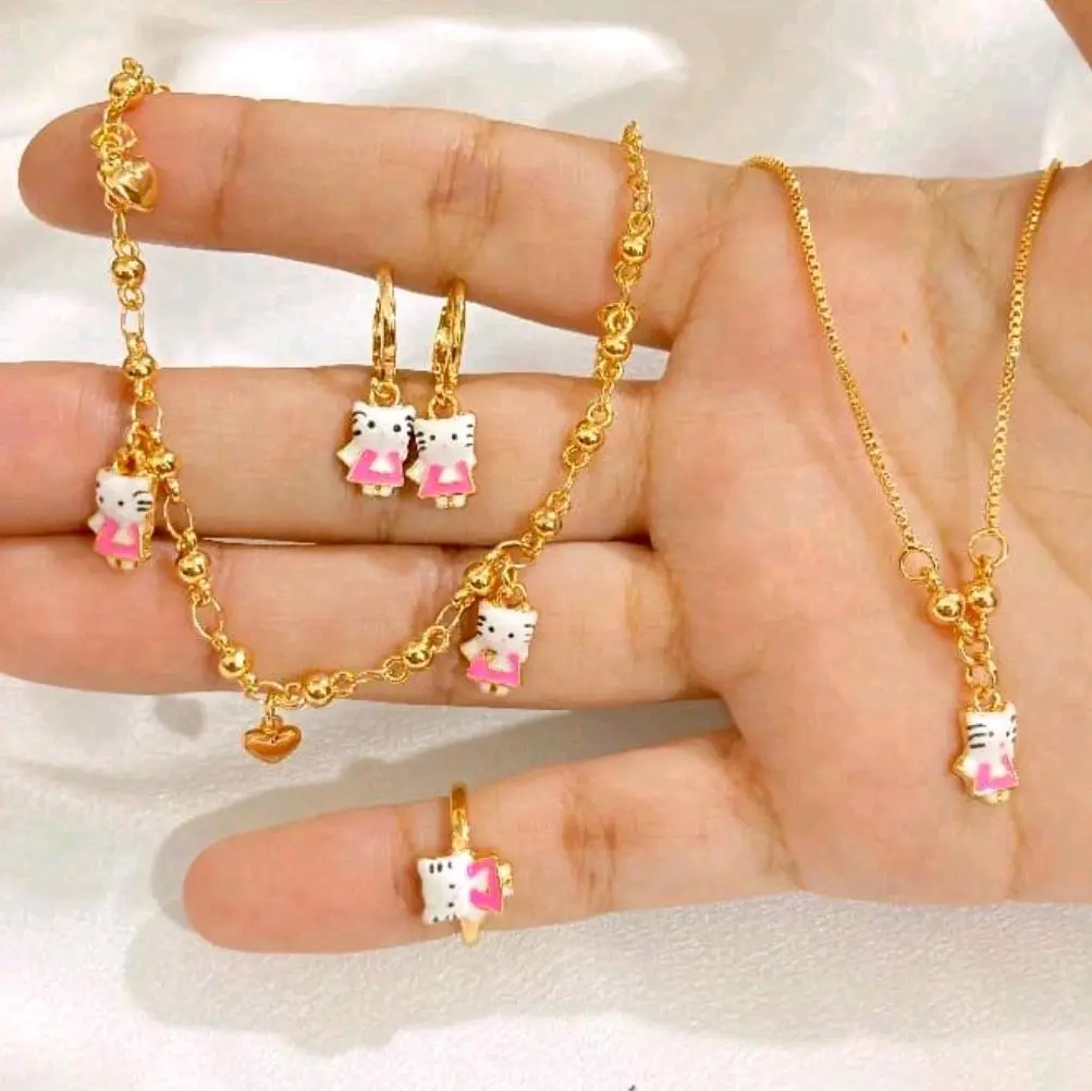 SET  PERHIASAN ANAK PEREMPUAN TITANIUM AWET