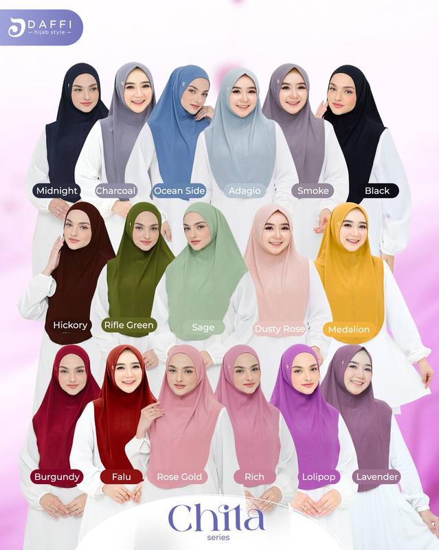 Chita Series Hijab Instan Bergo by DAFFI 2