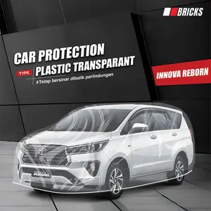 Sarung Mobil INNOVA Plastik Cover Mobil Transparan Waterproof selimut mobil INNOVA REBORN/VENTURER  PE8 pelindung mobil anti air