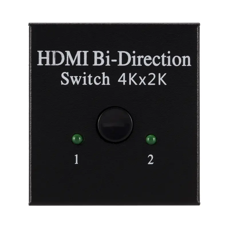 Bộ chia HDMI, Công tắc 4K, Bộ chuyển mạch KVM hai chiều, Tương thích HDMI 1x2 / 2x1, Bộ chuyển mạch 2 trong 1 ra, Thích hợp cho PS4 / 3 và Bộ chuyển mạch hộp TV, Bộ chuyển đổi 5