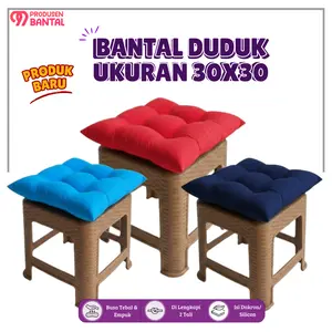 Bantal Duduk Bantal Alas Duduk Kursi Ukuran 30x30 Dilengkapi 2 tali