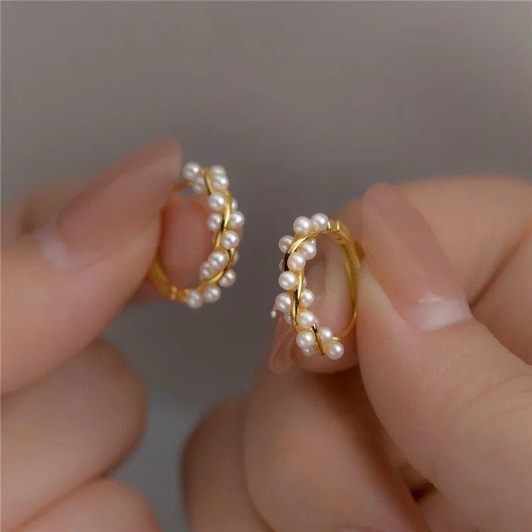Product Introduction of Anting Bulat Mini Anting Bulat Kecil Model Kekinian AT662 Aksesoris Perhiasan 3