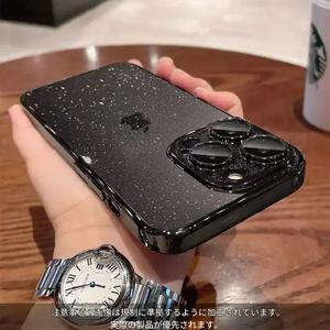 超薄型耐衝撃スマホケース ラメ入り透明デザイン レンズ保護付き iPhone 17 17 Pro Max 16 Pro Max対応