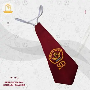dasi sd laki laki bordir logo tut wuri handayani Seragam