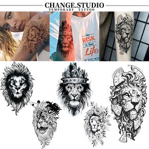 Hình Xăm Tạm Thời, Hình Xăm Sư Tử, Không Thấm Nước Và Chống Trơn Trượt, Miếng Dán Hình Xăm, Kéo Dài Trong 15 Ngày
