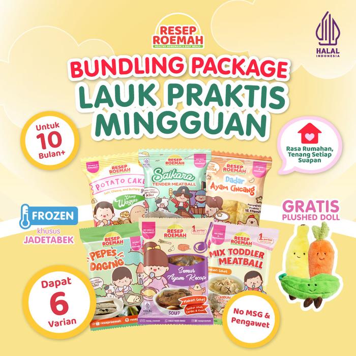 Gambar Bundling Lauk MPASI Frozen Praktis Mingguan dari Resep Roemah Kota Tangerang Selatan Tokopedia