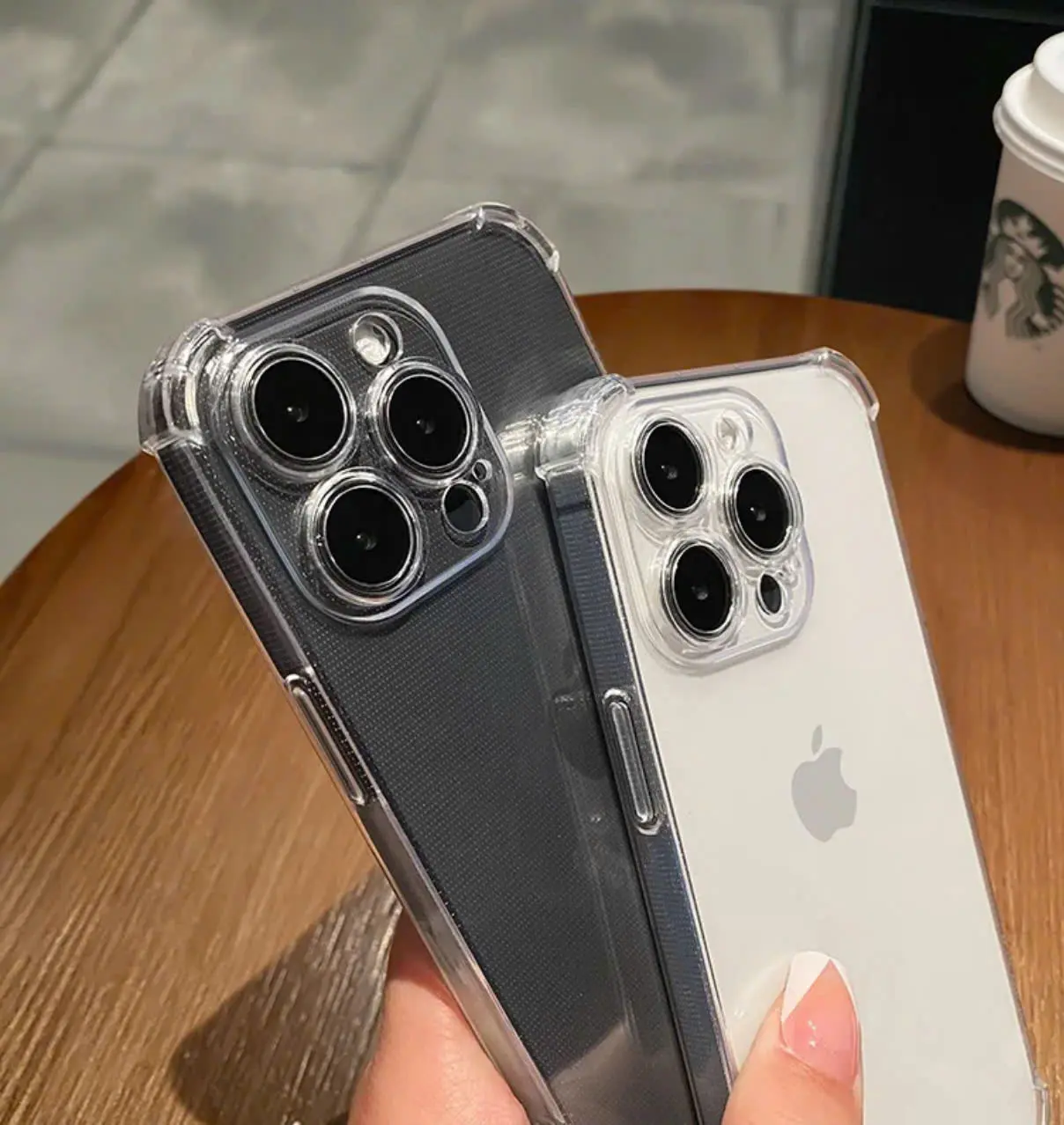 Ốp Lưng Silicon Trong Suốt Đơn Gian Chống Sốc Chống Va Đập Dùng Cho Iphone 11 12 13 14 15 16 pk027