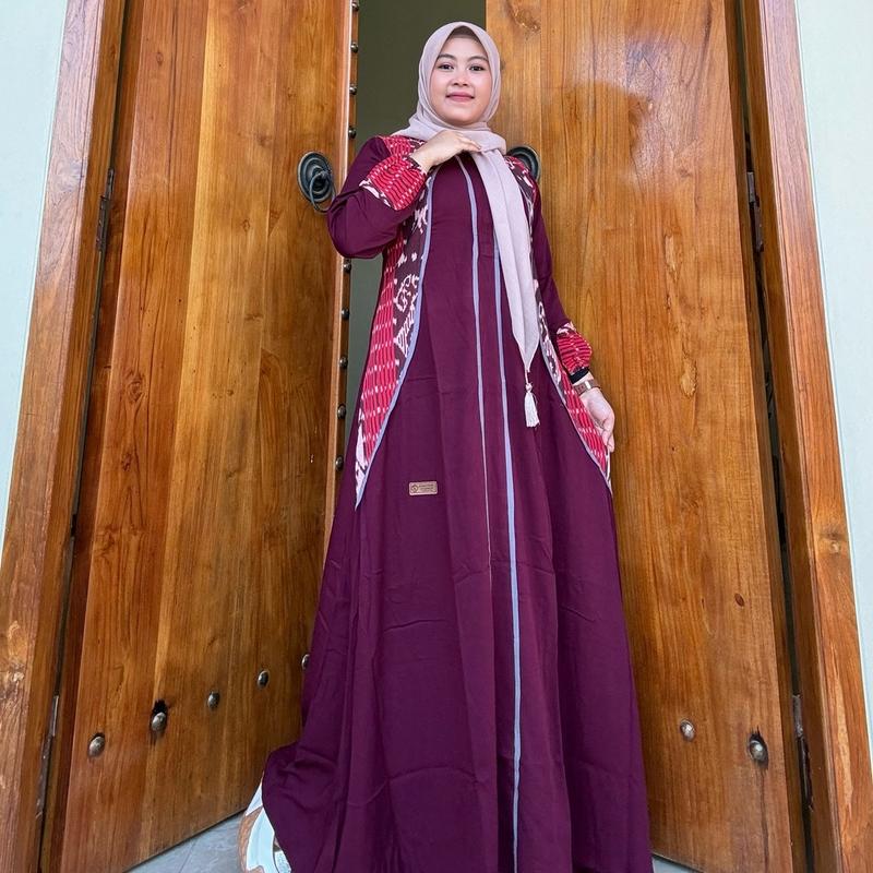 Gamis Amanda Nava Rayon Twill Premium Mix Tenun Troso Random [free Goodie bag dan puoch] 4