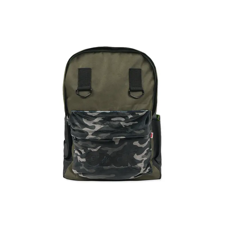 GDCK Backpack Olive LAMIA / Tas Ransel Punggung Nilon / Tas Bagpack Sekolah Motif Camo 0
