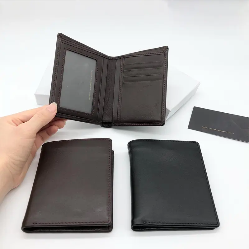 Ví nam da bò nguyên tấm dáng đứng NL Leather độ bền trên 6 năm 5
