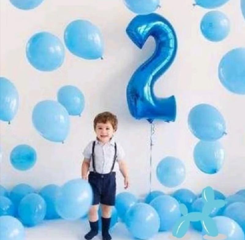 Product Introduction of Balon Angka Warna Biru Ukuran Jumbo 80 cm - Ideal untuk Dekorasi Acara Spesial 5