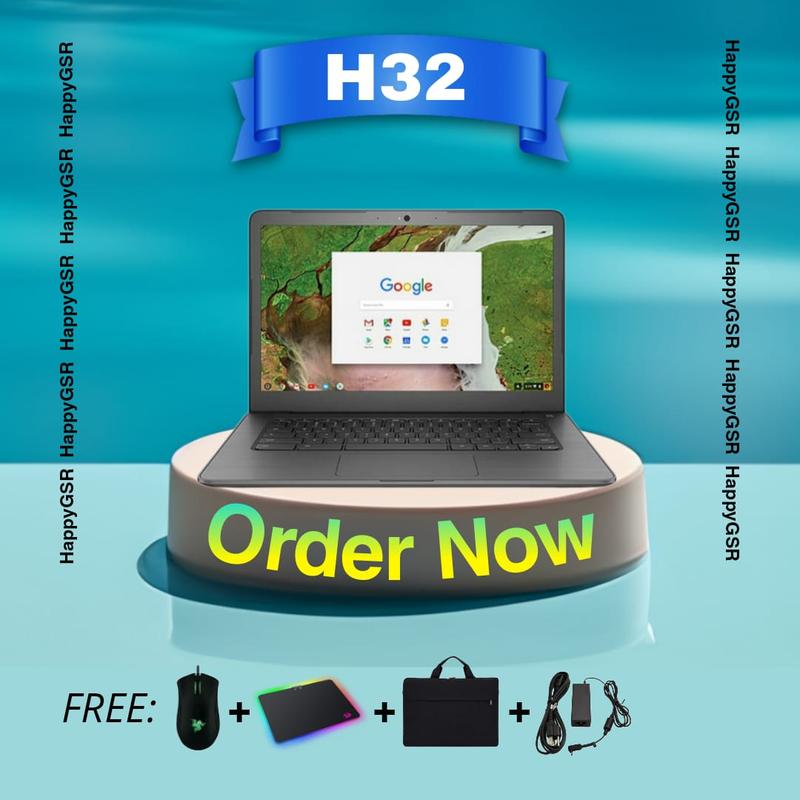 [H32] LAPTOP SLIM RAM 4GB SSD LAYAR 12"in CHROME OS APLIKASI SIAP PAKAI 0