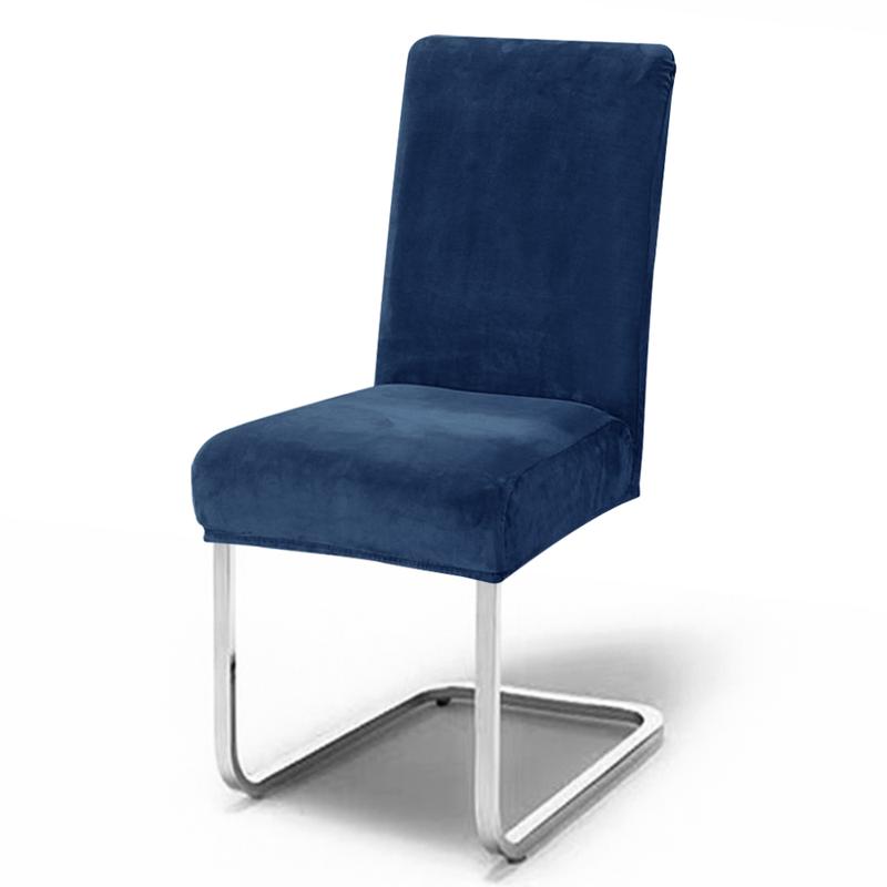 Product Introduction of Soft Velvet Chair Covers Thick Solid Color Chair Seat Cover Stretch Dining Room Chair Slipcover Office Banquet Restaurant 24