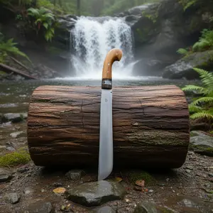 PUSAT BAJA SEPUH I Pisau Camping Serbaguna - Pisau Si Rawing Ekonomis Kayu Jati 30cm Kebun Alat Perawatan Taman