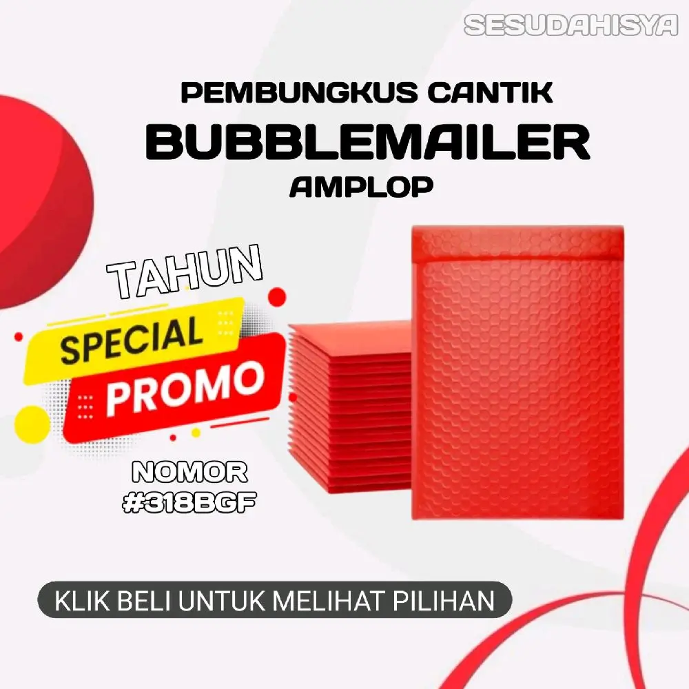 #BGF318 Pembungkus Kado Amplop BubleMailer 5 lapisan Pelindung Waterproof