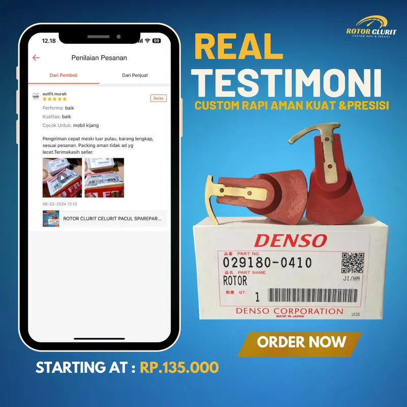 ROTOR CLURIT CELURIT PACUL SPAREPART MOBIL KIJANG PLATINA SUPER GRAND KARIMUN KOTAK JIMNY VITARA 5K 6