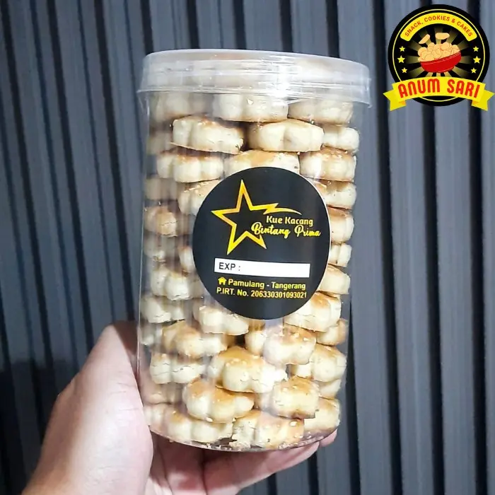 Kue Kacang Bintang Prima Toples 500 Gram - Anum Sari