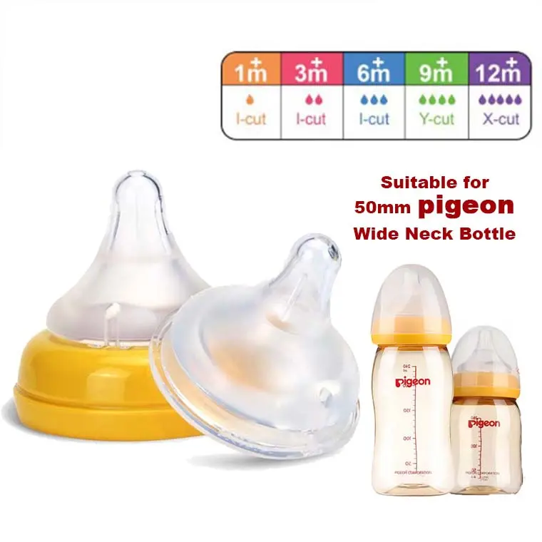 Ready Stock PUTING PUPICI Pacifier ORIGINAL PIGEON Wide Neck Bottle Nipple