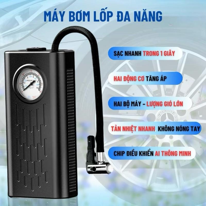   Loại 1  Máy Bơm Khí Không Dây Cầm Tay Sạc USB Ngắt Tự Động Thích Hợp Cho Lốp Xe Đạp Ô Tô Bóng Theo Dõi Áp Suất Lốp An Toàn Hiệu Quả 