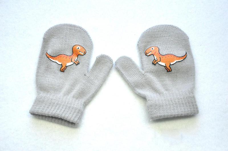 Product Introduction of New Winter Outdoor Knitted Baby Gloves For 1-3Y Children Pupil Student Cute Dinosaur Full Finger Mittens Autumn Warmer Hand 10