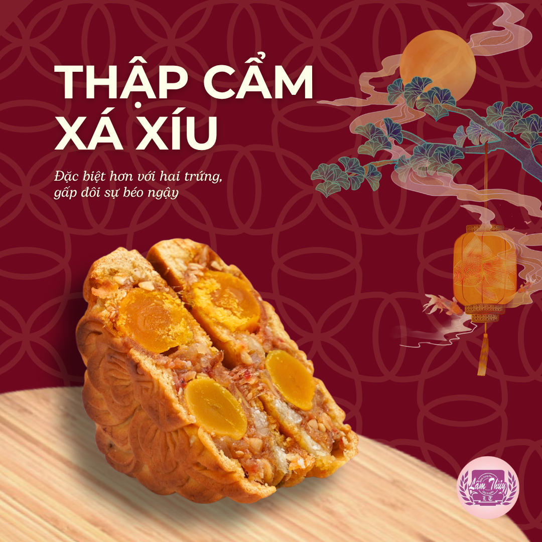 Bánh trung thu nướng Thập cẩm các vị nướng Lâm Thủy