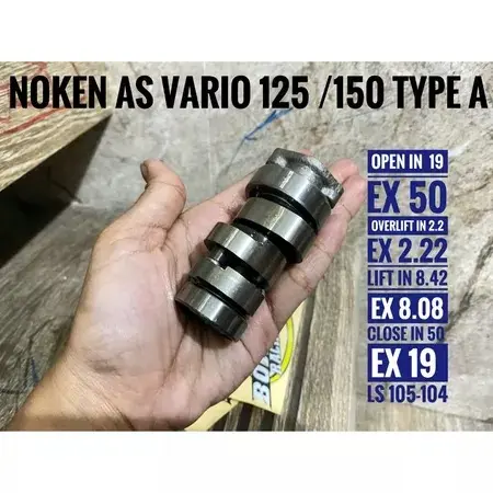 NOKEN AS CHAMSHAFT VARIO 125/ VARIO 150 KOMPETESI - BOYRENK RACING 2