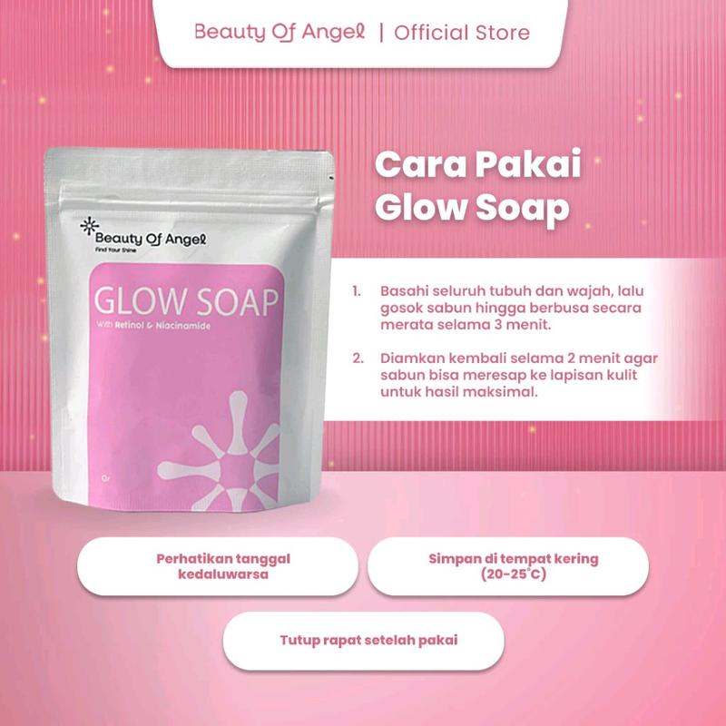 Glow Soap With Retinol & Niacinamide By Dr Richard Lee sabun pencerah wajah dan badan untuk memudarkan flek hitam kerutan jerawat dan mencegah penuaan dini BPOM Perawatan Tubuh Mencerahkan Wangi 4