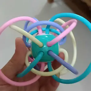 Baby rattle / teether ball / teether rattle stick / Bpa free baby bite toy / voice baby toy / cocok untuk bayi 6 bulan ke atas Bayi