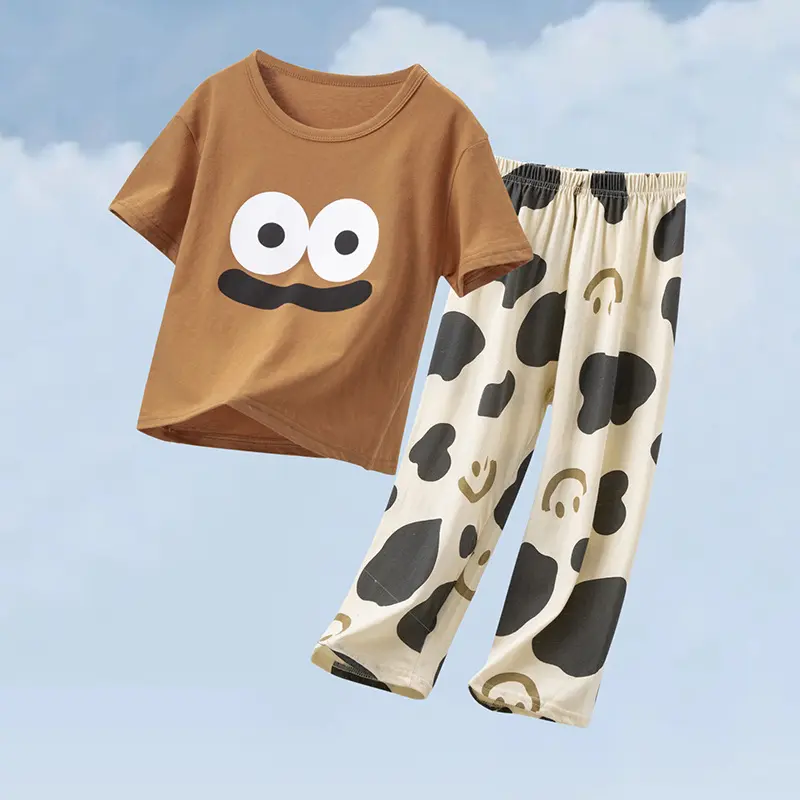 Setelan Baju Tidur Import Anak dan Dewasa /Set Pakaian Anak Remaja dan Ibu Lengan pendek Celana Panjang 5