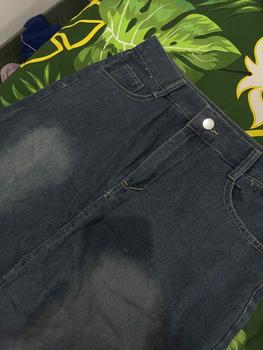 Product Review of 2212# Forking Denim Skirt Women Mid-Length High Waisted Hip Wrap Skirt from W**i 1