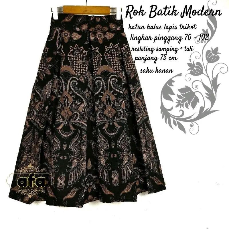 ROK BATIK PREMIUM 7/8 LAPIS TRIKOT-ROK MODERN 0