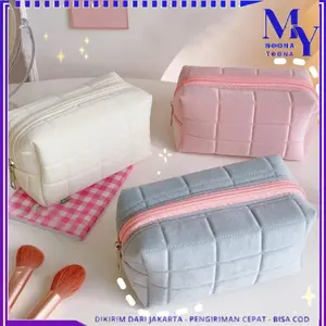 MYNOONA Pouch Organizer Penyimpanan Kapasitas Besar Tempat Pensil Pouch Kosmetik Cute Pillow