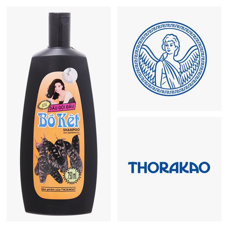  Thorakao - Dầu Gội Bồ Kết 750ml - Dầu gội đầu đen tóc óng mượt Chính Hãng 