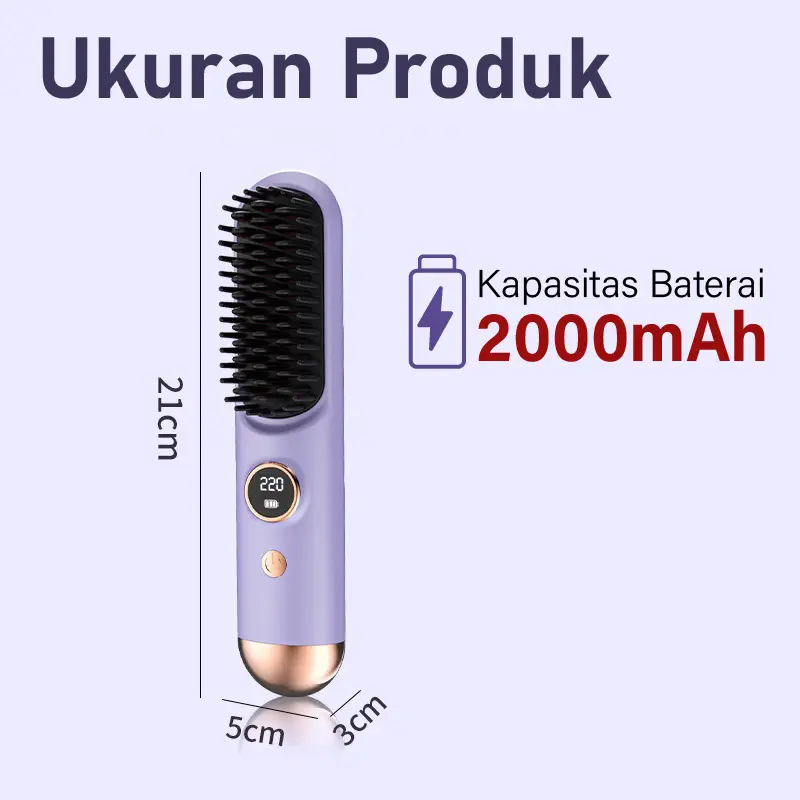 KZLY - Catokan Portable/Sisir catokan Rambut Portable 1