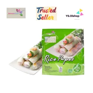 Kulit Lumpia Vietnam Halal Rice Paper Bulat 100g isi 10 Lembar - Banh Trang 22cm - Makanan, Camilan Bahan Food Lezat Salad