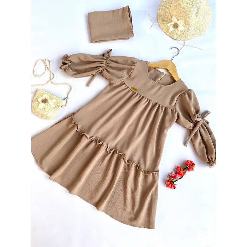 NAZMI DRESS KIDS SET HIJAB GAMIS ANAK PEREMPUAN 4-12th PAKAIAN TERBARU 1