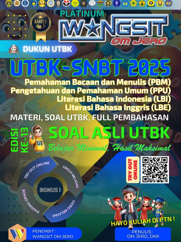 (UTBK 2025) BUKU WANGSIT OM JERO UTBK SNBT 2025 PK PM PU PPU PBM LBI LBE 1