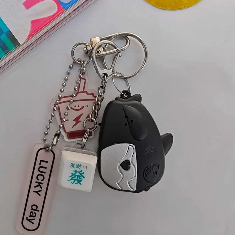 Gantungan Kunci Siul Anti Hilang Lupa Key Finder Keychain Senter LED 8