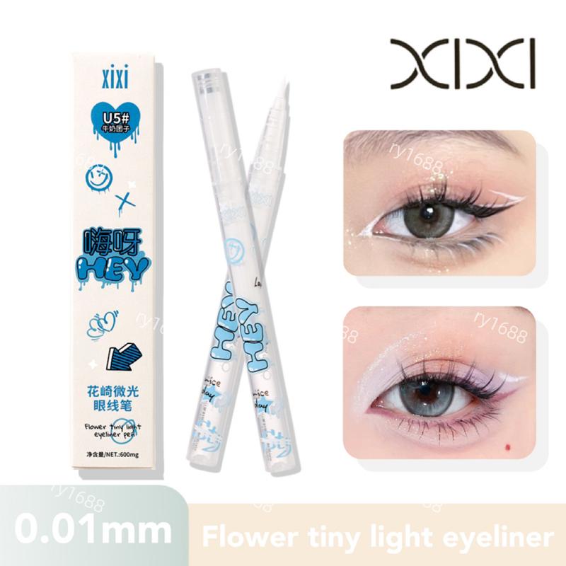 Bút Chì Kẻ Mắt Màu, XIXI, Màu Trắng Và Đen, Giáng Sinh, Không Thấm Nước, Chống Nhòe, Nhanh Khô, Thích Hợp Cho Người Mới Bắt Đầu, Màu Nâu Cho Lông Mi Dưới, Bút Lông Tằm Đi nét, D665 Nữ Trang Điểm