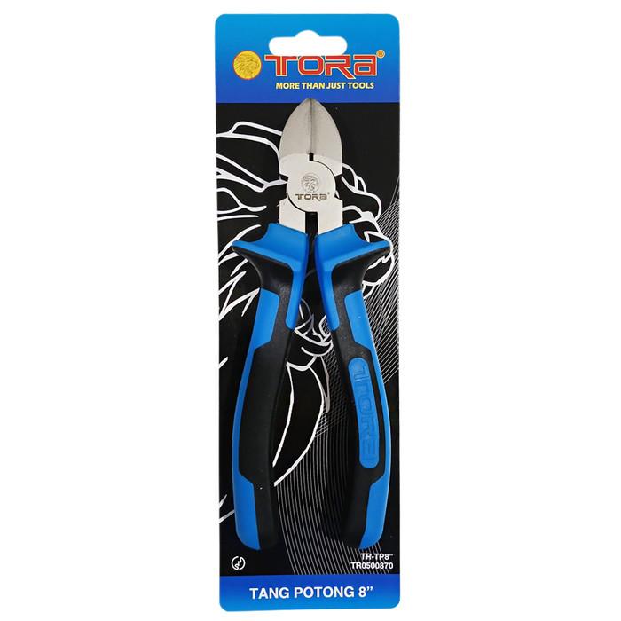Gambar TORA Tang Potong 8 Inch Blue Black Satin Finishing TP8 dari Tora Official Shop Kab. Bandung Tokopedia
