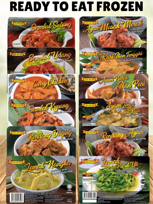 READY TO EAT FROZEN  AS-SUFI  IN TRAY 400GM 0
